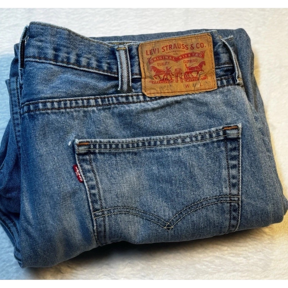 Vintage Levis 505 Jeans Mens‎ 40x24.5 Regular Fit Straight Leg Medium Wash